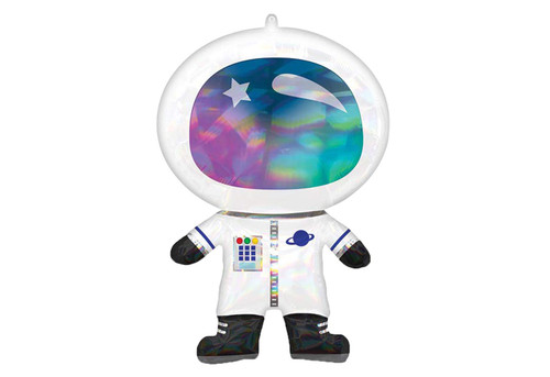 Holographic Astronaut Jumbo 30" Foil Party Balloon by Anagram