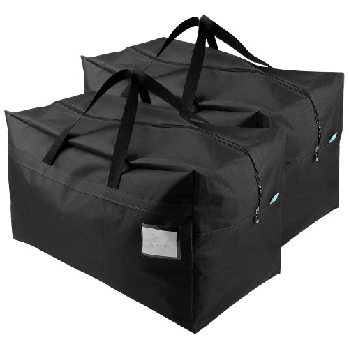 AMJ 2 Pack Extra Large Moving Bags with Zippers & Carrying Handles, Heavy-Duty Storage Tote for Space Saving Moving Storage, Black Moving Totes,Packing Bags for Moving AMJ 2 Pack Extra Large Moving Bags with Zippers & Carrying Handles, Heavy-Duty Storage Tote for Space Saving Moving Storage, Black Moving Totes,Packing Bags for Moving