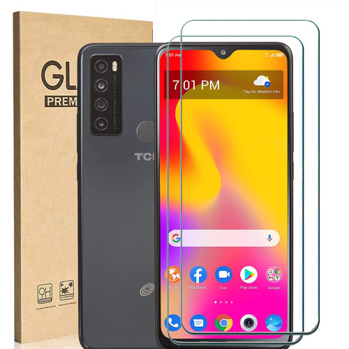 [2 Pack] Ranyi for Alcatel TCL 30 XL (T701DL) Screen Protector, TCL 30XL Screen Protector, 9H Hardness Anti-Scratch No Bubble Tempered Glass Screen Protector Film for TCL 30 XL (T701DL) 6.82"