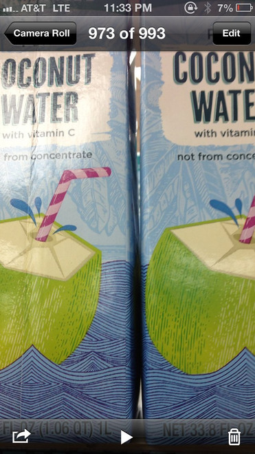 Trader Joe's Coconut Water (Pack of 2)