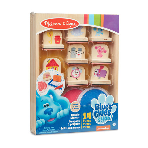 Melissa & Doug Blue's Clues & You! Wooden Handle Stamps and Activity Pad (15 Pieces) Melissa & Doug Blue's Clues & You! Wooden Handle Stamps and Activity Pad (15 Pieces)