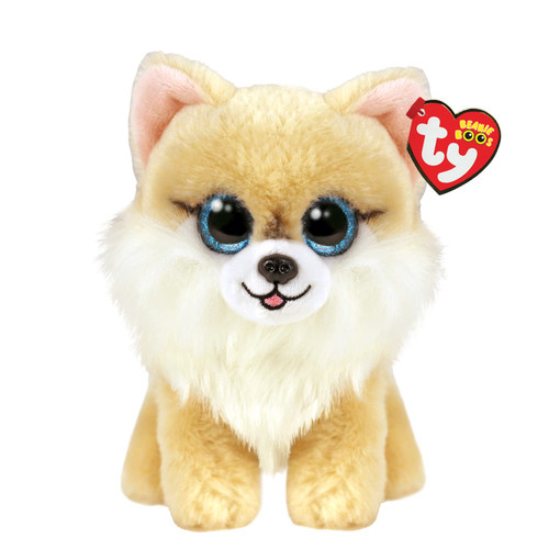 Ty Beanie Boo Honeycomb The Tan Dog - 6 inch, White