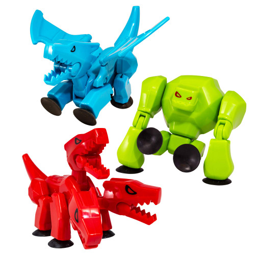 StikBot Zing Mega Monsters 3 Pack, Complete Set of 3 Poseable Monster Action Figures, Cerberus, Gigantus and Scorch StikBot Zing Mega Monsters 3 Pack, Complete Set of 3 Poseable Monster Action Figures, Cerberus, Gigantus and Scorch
