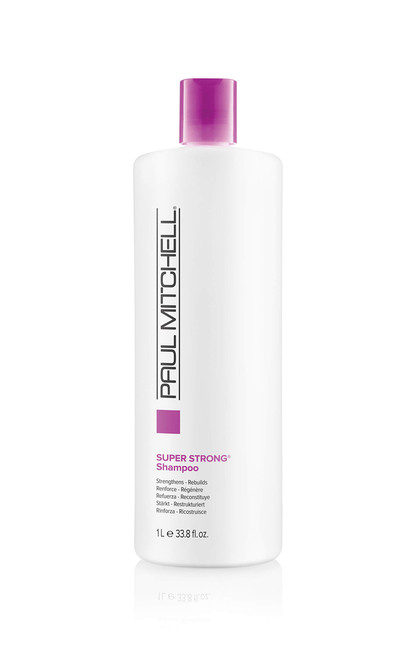 Paul Mitchell Super Strong Shampoo, Strengthens + Rebuilds, For Damaged Hair, 33.8 fl. oz. Paul Mitchell Super Strong Shampoo, Strengthens + Rebuilds, For Damaged Hair, 33.8 fl. oz.
