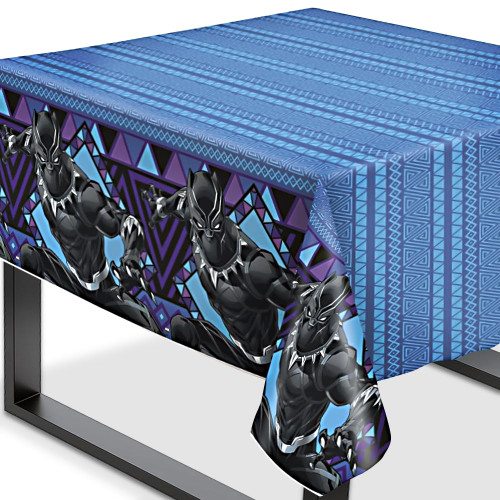 BLACK PANTHER 1 Plastic Tablecover 54"" x 84""