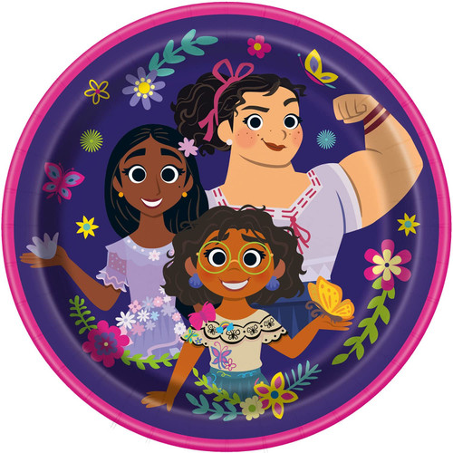 Unique Disney Encanto Round Dinner Plates - 9' I Pack of 8