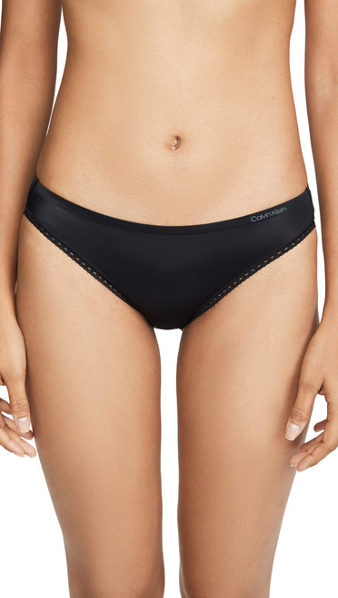 Calvin Klein Women's Sensual Touch Bikini Panty, black, M