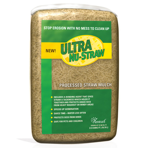 Ultra Nu-Straw Mulch, Tan, 2.5 cu. Ft. bag