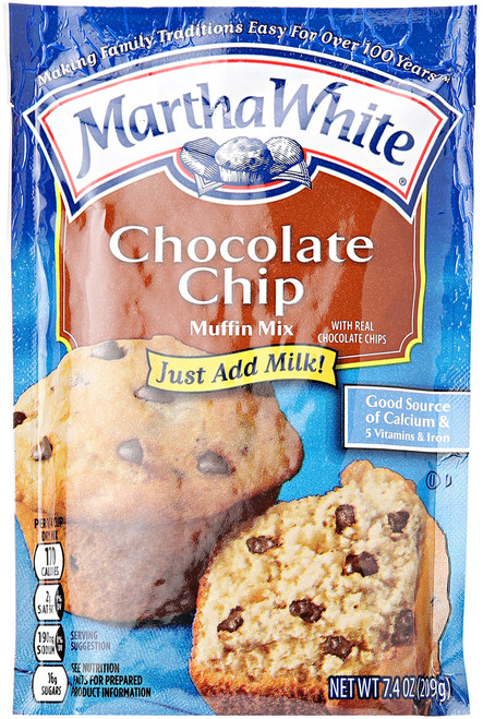 Smuckers Martha White Chocolate Chip Muffin Mix, 7.4 oz