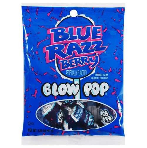 Charms Blow Pop Blue Razzberry Lollipop