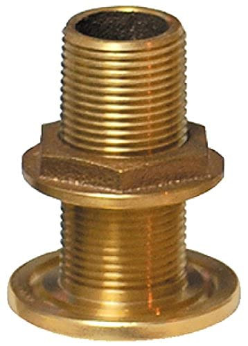 Groco Thru-Hull Fitting with Nut, 3/4" NPS, Bronze