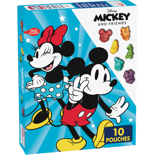 Mickey & Friends Fruit Flavored Snacks, Treat Pouches, Gluten Free, 10 ct