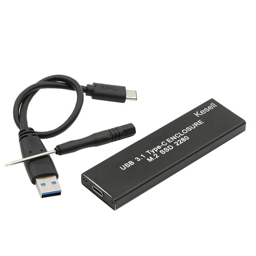 USB 3.1 Type C to M.2 NGFF (B & M Key) Key B Adapter SSD Hard Disk Box Enclosure Case for M.2 NGFF SATA-Based B & M Key 2280 SSD USB 3.1 Type C to M.2 NGFF (B & M Key) Key B Adapter SSD Hard Disk Box Enclosure Case for M.2 NGFF SATA-Based B & M Key 2280 SSD