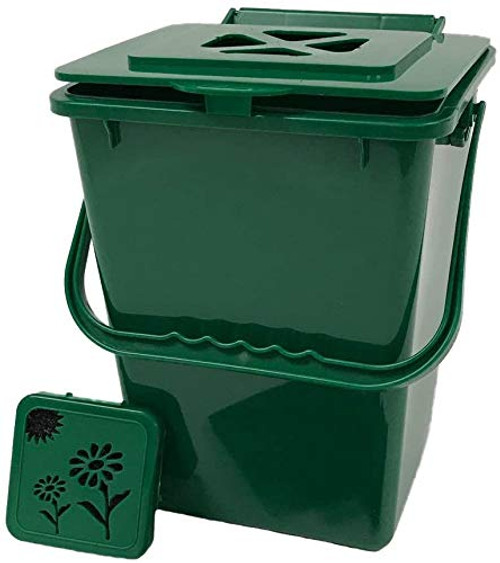 Exaco ECO 2000-NP Kitchen Compost Pail, 2.4 Gallon, Green Exaco ECO 2000-NP Kitchen Compost Pail, 2.4 Gallon, Green