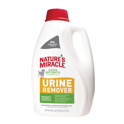 Nature's Miracle Dog Urine Remover, 128 Oz, Enzymatic Formula