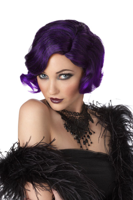 California Costumes Putting On The Ritz Wig, Black/Purple, One Size
