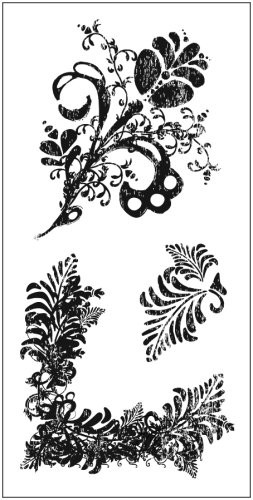 Fiskars 01-004669 4-Inch-by-8-Inch Large Stamps, Frond Flourishes