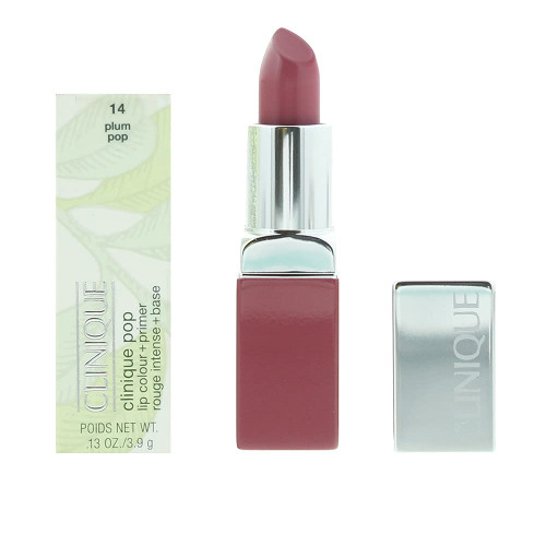Clinique Pop Lip Colour + Primer Plum Pop No. 14 0.13 Ounce,Velvet,S0502605
