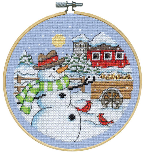 Design Works Crafts Winter Counted Cross Stitch Kit with Hoop