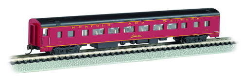 Bachmann Trains - 85' Smooth-Side Coach CAR - Norfolk & Western #1728 - N Scale Bachmann Trains - 85' Smooth-Side Coach CAR - Norfolk & Western #1728 - N Scale