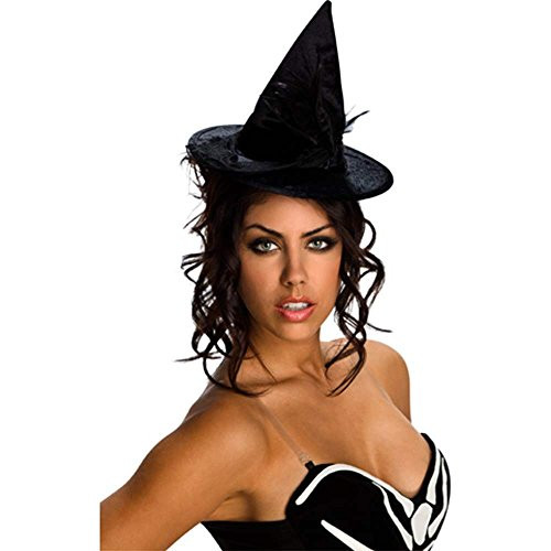 Rubies Mini Velour Witch Hat,Black,One Size