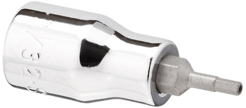 SK Hand Tool 44206 Hex Tamper Proof 3/8-Inch Drive Bit Socket, 3/32-Inch, Chrome