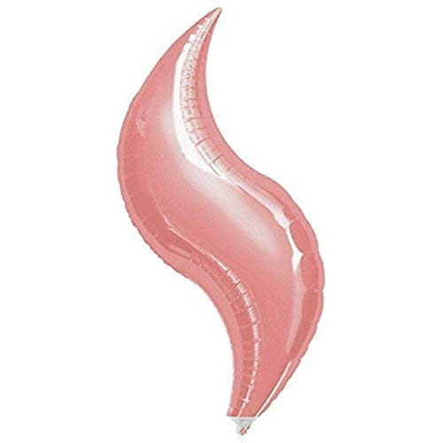 Anagram International Curve Foil-Flat-Balloon, 15", Pastel Pink Anagram International Curve Foil-Flat-Balloon, 15", Pastel Pink