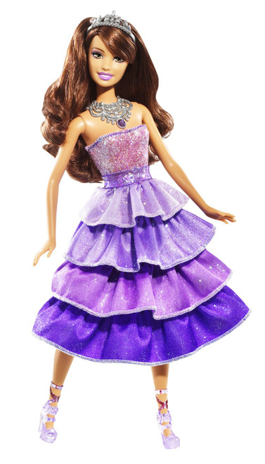 Barbie Sparkle Lights Purple Princess Doll