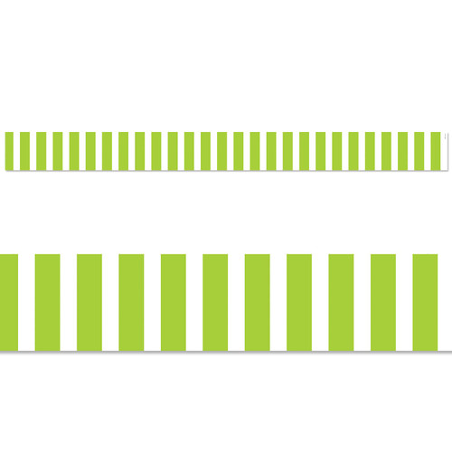 CTP Lime Green Bold Stripes EZ Border for Classroom Bulletin Board Border for Classroom (Creative Teaching Press 10497)