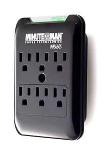 Minute Man - 6 OUTLET WAL TAP 1080 JOULE SURGE