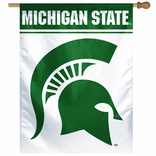 NCAA Michigan State Spartans 27-by-37 inch Vertical Flag