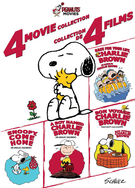 Peanuts 4-Movie Collection: Race for your life, Charlie Brown / Snoopy, Come Home / A Boy Named Charlie Brown / Bon Voyage, Charlie Brown