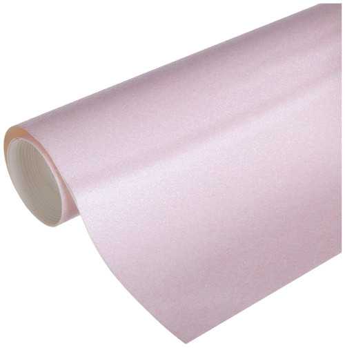 RoomMates RMK12069WPL Pink Glitter Peel and Stick Wallpaper