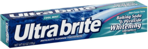 Ultra brite Baking Soda & Peroxide Whitening Toothpaste, Cool Mint 6 oz (Pack of 11)