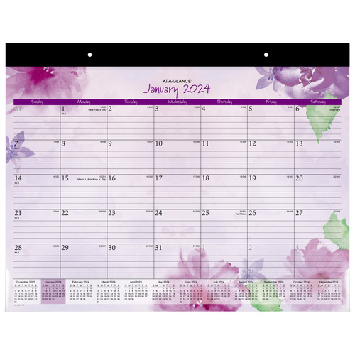 AT-A-GLANCE 2024 Desk Calendar, Monthly Desk Pad, 21-3/4" x 17", Standard, Beautiful Day (SK38-704-24) AT-A-GLANCE 2024 Desk Calendar, Monthly Desk Pad, 21-3/4" x 17", Standard, Beautiful Day (SK38-704-24)