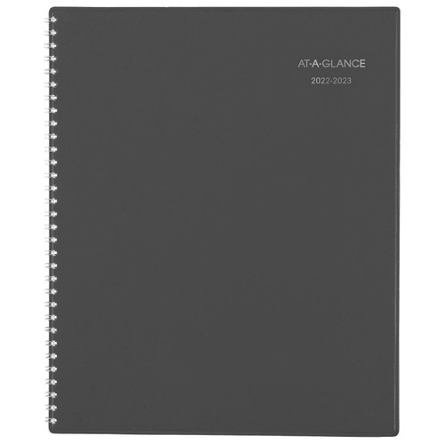 AT-A-GLANCE 2022-2023 Planner, Monthly Academic, 8-1/2" x 11", Large, DayMinder, Charcoal (AYC47045)