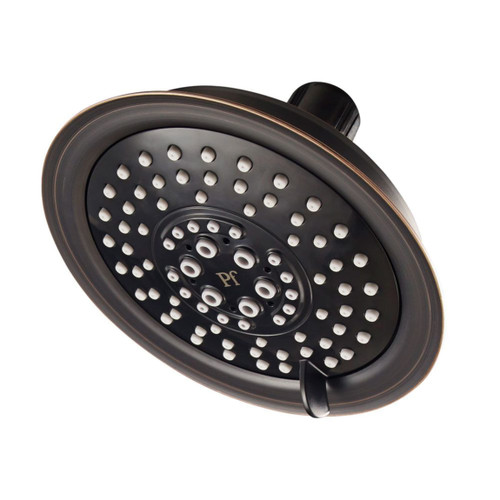 Pfister Universal Trim Multi-Function Shower Head, Raincan, 5 Spray Modes, Tuscan Bronze Finish, 015WS2TD1Y