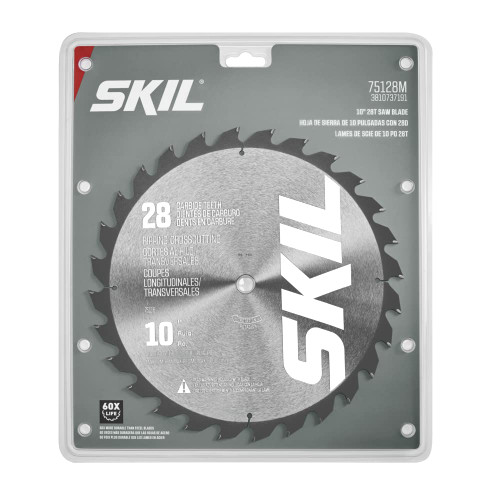 SKIL 75128M 10 In. 28T Saw Blade for SKIL Model TS6307-00/ MS6305-00