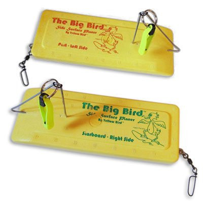 Yellow Bird Planer Board "Big Bird (600PP- Port & Starboard Pro Pack, 4 Scotty Releases + Hardware & Flags - Red/Green)