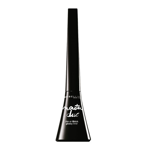 Maybelline New York Eye Studio Master Duo Glossy Liquid Liner, Black Lacquer, 0.05 Fluid Ounce Maybelline New York Eye Studio Master Duo Glossy Liquid Liner, Black Lacquer, 0.05 Fluid Ounce