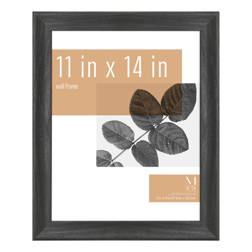 MCS Classic Studio Gallery Wall Frames, Black Woodgrain, 11 x 14 Inch, Single