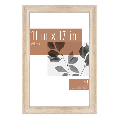 MCS Classic Studio Gallery Wall Frames, Natural Woodgrain, 11 x 17 Inch, Single