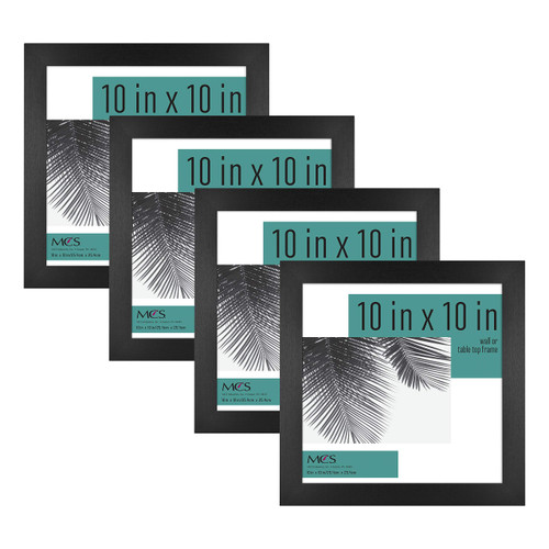 MCS Studio Gallery Frame, Black Woodgrain, 10 x 10 in, 4 pk