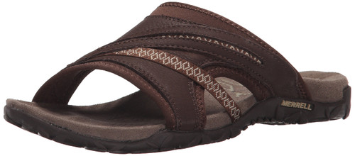 Merrell Women's Terran Slide II Sandal, Dark Earth, 10 M US