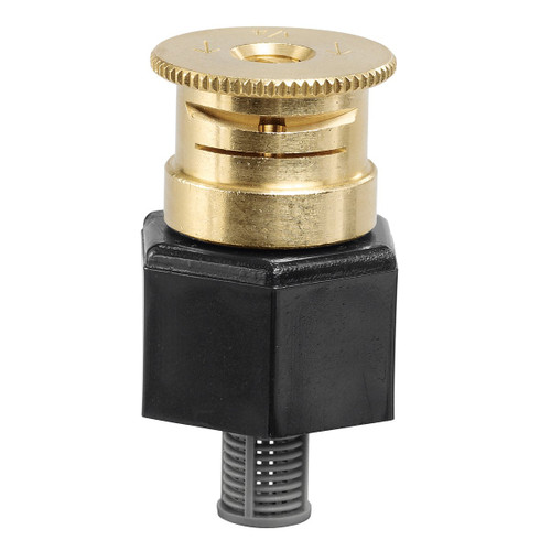 Orbit 54053 Shrub Head Sprinkler Adapter with Brass Quarter Pattern Spray Nozzle