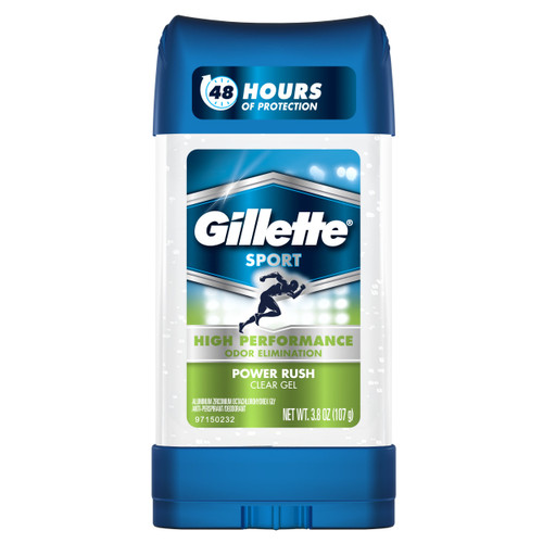 Gillette Anti-perspirant/deodorant Clear Gel, Power Rush, 4-Ounce Stick (Pack of 6) (packaging may vary) Gillette Anti-perspirant/deodorant Clear Gel, Power Rush, 4-Ounce Stick (Pack of 6) (packaging may vary)