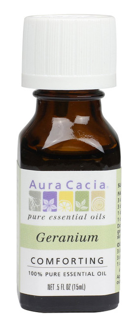 Aura Cacia Essential Oil, Comforting Geranium, 0.5 fluid ounce (Pack of 2) Aura Cacia Essential Oil, Comforting Geranium, 0.5 fluid ounce (Pack of 2)