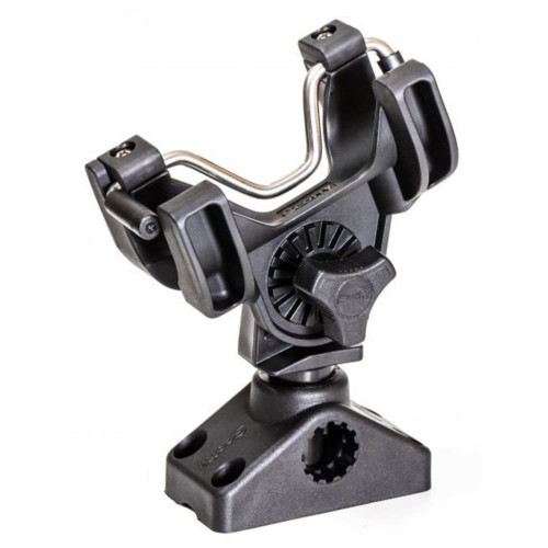 Scotty 290 R-5 Universal Rod Holder with 0241 Side/Deck Mount - Black