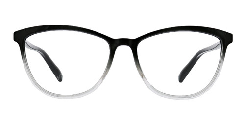 Peepers by PeeperSpecs Women's Wren Cat Eye Blue Light Blocking Reading Glasses, Black/Clear, 55 + 1.5