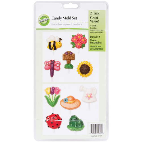 Wilton Garden Goodies Lollipop Candy Mold Set